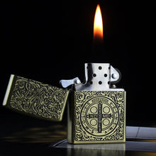 Load image into Gallery viewer, Metal Constantine Carving gasoline lighters