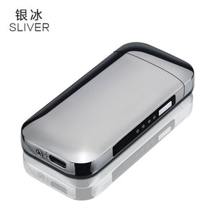 Metal Windproof Electronic Usb Charging Lighter