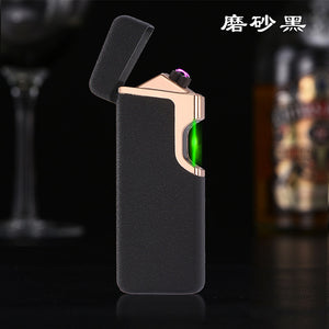 Quick Green Laser Ignition Electronic Lighter USB Plasma Double ARC