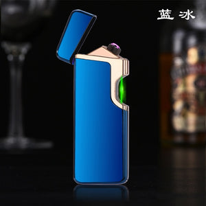 Quick Green Laser Ignition Electronic Lighter USB Plasma Double ARC