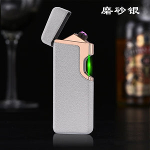 Quick Green Laser Ignition Electronic Lighter USB Plasma Double ARC