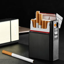 Load image into Gallery viewer, Ciagrette Holder Box with Removable USB Electronic Lighter