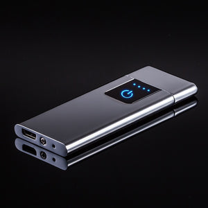 Cigarette Lighters Flameless Ultra-thin USB Rechargeable Touch