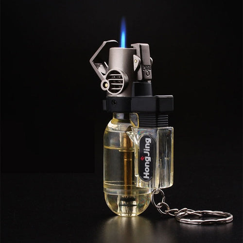 Keychain Lighter Transparent  Accessories Key Ring Tool Spray Lighter