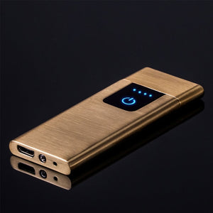 Cigarette Lighters Flameless Ultra-thin USB Rechargeable Touch