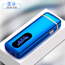 Load image into Gallery viewer, Windproof USB Charging Cigarette Lighter Touch Induction Double Arc