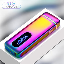 Load image into Gallery viewer, Windproof USB Charging Cigarette Lighter Touch Induction Double Arc