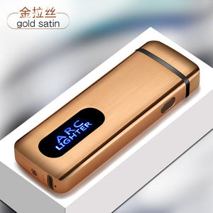 Windproof USB Charging Cigarette Lighter Touch Induction Double Arc