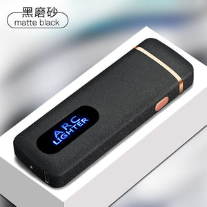 Windproof USB Charging Cigarette Lighter Touch Induction Double Arc