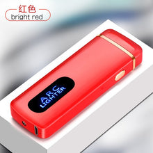 Load image into Gallery viewer, Windproof USB Charging Cigarette Lighter Touch Induction Double Arc