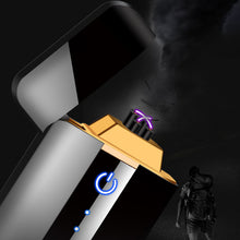 Load image into Gallery viewer, Double Arc Metal USB Lighter Rechargeable